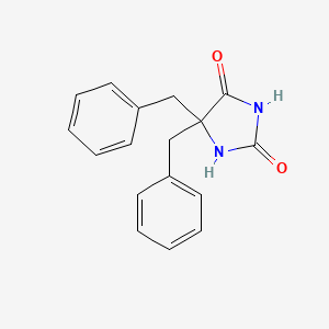 molecular formula C17H16N2O2 B1267538 5,5-二苄基咪唑烷-2,4-二酮 CAS No. 23186-94-9