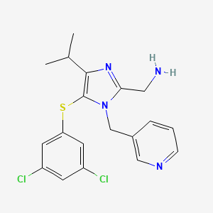 2-Aminomethyl-5-(3,5-dichlorophenylthio)-4-isopropyl-1-(pyridin-3-yl)methyl-1H-imidazole