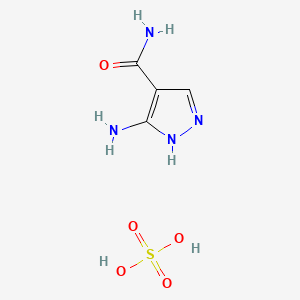 B1267546 3-Amino-4-carboxamidopyrazolium Hydrogen Sulfate CAS No. 21689-53-2