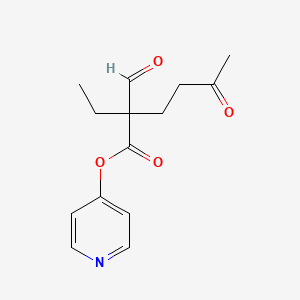 Ethyl (1)-beta-oxo-alpha-(3-oxobutyl)-4-pyridylpropionate