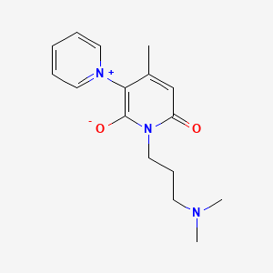 1,3'-Bipyridinium, 1'-(3-(dimethylamino)propyl)-6'-hydroxy-4'-methyl-2'-oxo-, inner salt