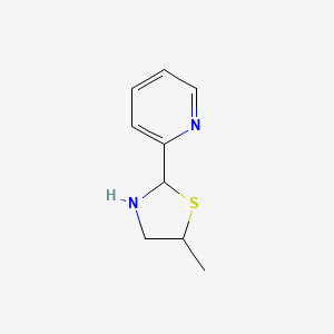 2-(5-Methyl-2-thiazolidinyl)pyridine