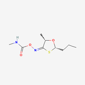 1,3-Oxathiolan-4-one, 5-methyl-2-propyl-, O-((methylamino)carbonyl)oxime, cis-