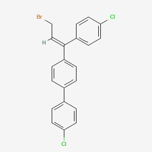 (Z)-4-[3-bromo-1-(4-chlorophenyl)-1-propenyl]-4'-chloro-1,1'-biphenyl