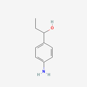 B1267560 1-(4-Aminophenyl)-1-propanol CAS No. 6332-13-4