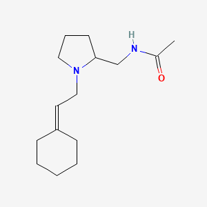 N-((1-(2-Cyclohexylideneethyl)-2-pyrrolidinyl)methyl)acetamide