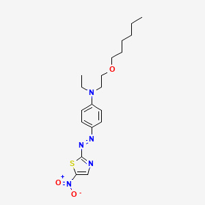 N-Ethyl-N-(2-(hexyloxy)ethyl)-4-((5-nitrothiazol-2-yl)azo)aniline