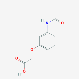 molecular formula C10H11NO4 B1267566 3-乙酰氨基苯氧基乙酸 CAS No. 6339-04-4
