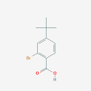 molecular formula C11H13BrO2 B1267570 2-溴-4-(叔丁基)苯甲酸 CAS No. 6332-96-3