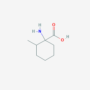 molecular formula C8H15NO2 B1267574 1-Amino-2-methylcyclohexanecarboxylic acid CAS No. 13725-01-4