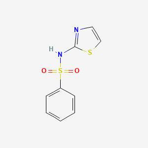 molecular formula C9H8N2O2S2 B1267575 N-(1,3-噻唑-2-基)苯磺酰胺 CAS No. 4411-72-7