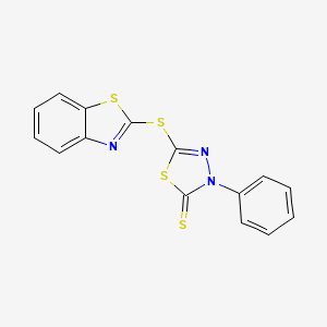 5-(Benzothiazol-2-ylthio)-3-phenyl-1,3,4-thiadiazole-2(3H)-thione