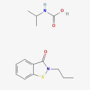 propan-2-ylcarbamic acid;2-propyl-1,2-benzothiazol-3-one