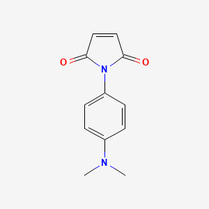 molecular formula C12H12N2O2 B1267579 1-[4-(dimethylamino)phenyl]-1H-pyrrole-2,5-dione CAS No. 6953-81-7