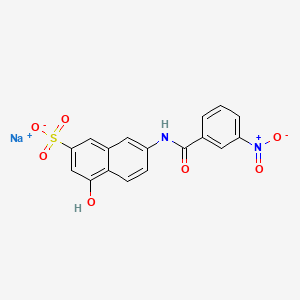 Sodium 4-hydroxy-7-((3-nitrobenzoyl)amino)naphthalene-2-sulphonate