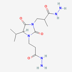 4-Isopropyl-alpha1-methyl-2,5-dioxoimidazolidine-1,3-di(propionohydrazide)