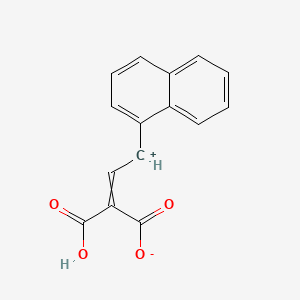 2-(2-(1-Naphthyl)ethenylidene)malonic acid