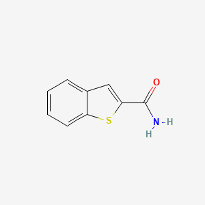 molecular formula C9H7NOS B1267583 Benzo[b]thiophene-2-carboxamide CAS No. 6314-42-7
