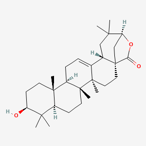 Olean-12-en-28-oic acid, 3,21-dihydroxy-, gamma-lactone, (3beta,21beta)-