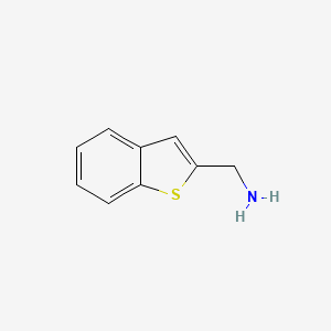 molecular formula C9H9NS B1267584 Benzo[b]thiophen-2-ylmethanamine CAS No. 6314-43-8