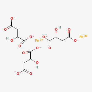 molecular formula C12H12Fe2O15 B12675851 Ferric malate CAS No. 5905-51-1