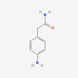 molecular formula C8H10N2O B1267592 2-(4-Aminophenyl)acetamide CAS No. 6633-76-7