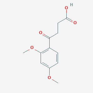molecular formula C12H14O5 B1267596 4-(2,4-二甲氧基苯基)-4-氧代丁酸 CAS No. 14617-06-2