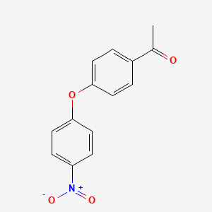 molecular formula C14H11NO4 B1267599 1-[4-(4-硝基苯氧基)苯基]乙酮 CAS No. 75919-92-5