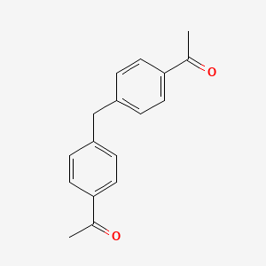 molecular formula C17H16O2 B1267600 4,4'-Diacetyldiphenylmethane CAS No. 790-82-9