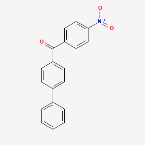 molecular formula C19H13NO3 B1267601 (4-Nitrophenyl)-(4-phenylphenyl)methanone CAS No. 6317-76-6