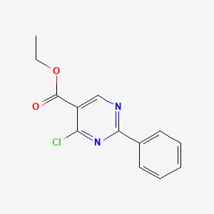 molecular formula C13H11ClN2O2 B1267609 4-氯-2-苯基嘧啶-5-甲酸乙酯 CAS No. 24755-82-6