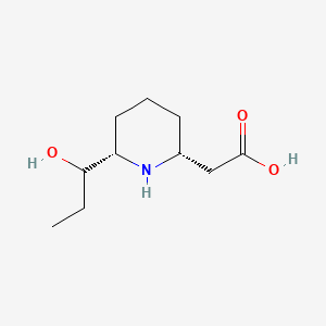 2-Piperidineacetic acid, 6-(1-hydroxypropyl)-, (2R-(2alpha,6alpha(S*)))-