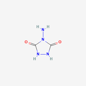 molecular formula C2H4N4O2 B1267612 4-Amino-1,2,4-triazolidine-3,5-dione CAS No. 21531-96-4