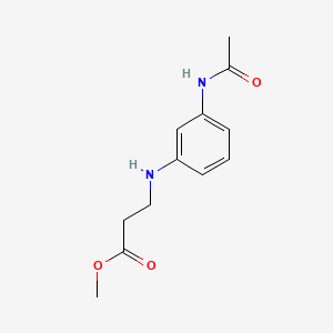 Methyl N-(3-(acetylamino)phenyl)-beta-alaninate