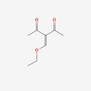 molecular formula C8H12O3 B1267616 3-(乙氧亚甲基)戊烷-2,4-二酮 CAS No. 33884-41-2