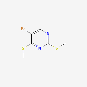 molecular formula C6H7BrN2S2 B1267620 嘧啶，5-溴-2,4-双(甲硫基)- CAS No. 60186-81-4