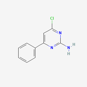 molecular formula C10H8ClN3 B1267624 2-Amino-4-chloro-6-phenylpyrimidine CAS No. 36314-97-3