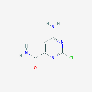 molecular formula C5H5ClN4O B1267626 6-Amino-2-chloropyrimidine-4-carboxamide CAS No. 500352-09-0