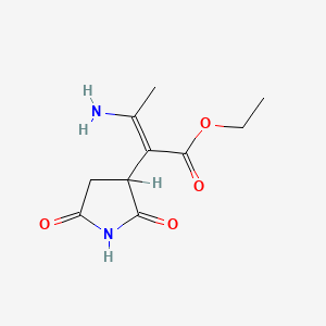 Ethyl 3-amino-2-(2,5-dioxo-3-pyrrolidinyl)-2-butenoate