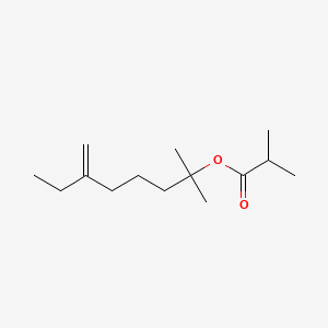 1,1-Dimethyl-5-methyleneheptyl isobutyrate