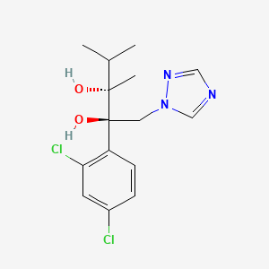 2,3-Pentanediol, 2-(2,4-dichlorophenyl)-3,4-dimethyl-1-(1H-1,2,4-triazol-1-yl)-, (3R,2S)-