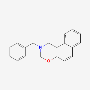 molecular formula C19H17NO B1267628 2-benzyl-2,3-dihydro-1H-naphtho[1,2-e][1,3]oxazine CAS No. 6342-10-5