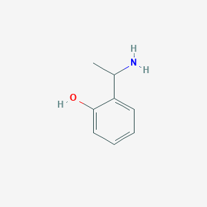 molecular formula C8H11NO B1267629 2-(1-氨基乙基)苯酚 CAS No. 89985-53-5