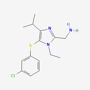 2-Aminomethyl-5-(3-chlorophenylthio)-1-ethyl-4-isopropyl-1H-imidazole