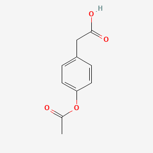 molecular formula C10H10O4 B1267631 [4-(乙酰氧基)苯基]乙酸 CAS No. 38177-33-2
