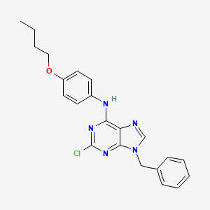 9H-Purin-6-amine, N-(4-butoxyphenyl)-2-chloro-9-(phenylmethyl)-