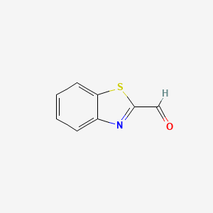 molecular formula C8H5NOS B1267632 1,3-Benzothiazole-2-carbaldehyde CAS No. 6639-57-2