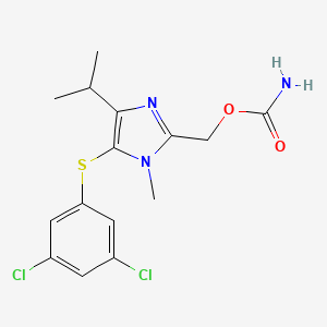 2-Carbamoyloxymethyl-5-(3,5-dichlorophenylthio)-4-isopropyl-1-methyl-1H-imidazole