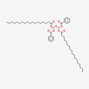 Bis(benzoato-O)bis(octadecanoato-O)-mu-oxodialuminium