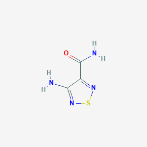 molecular formula C3H4N4OS B1267634 4-氨基-1,2,5-噻二唑-3-甲酰胺 CAS No. 88947-28-8